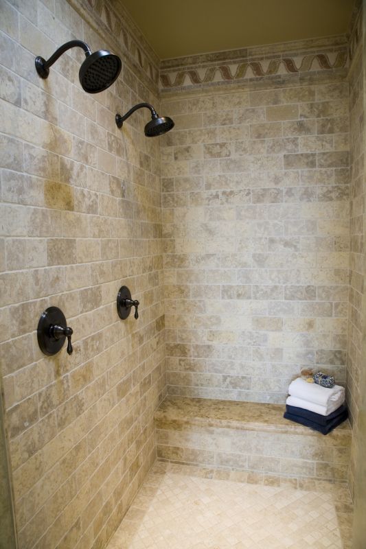 Luxury Shower with Built-In Seating